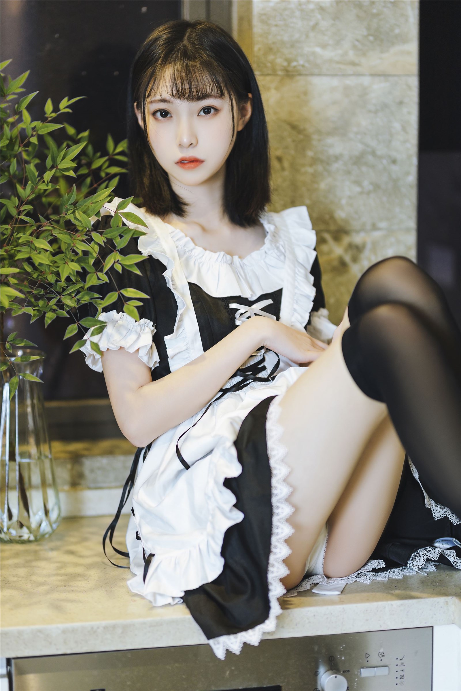 Xu LAN short skirt maid(27)